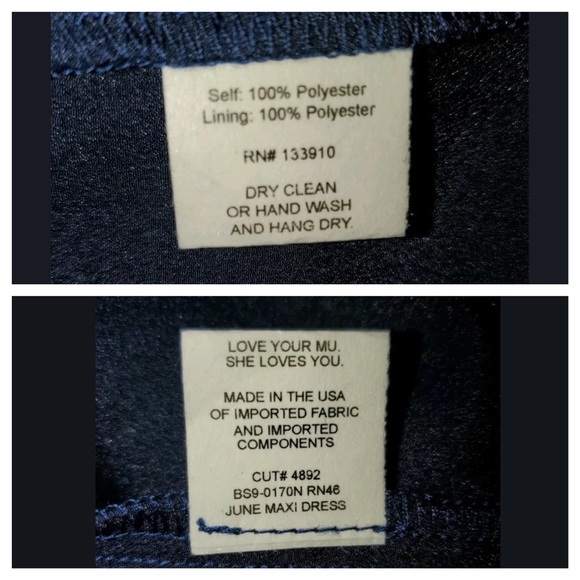 NWT Show Me Your Mumu June Maxi Dress Navy Sz XL - Picture 8 of 8